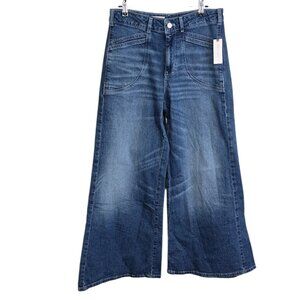 Anthropologie Pilcro High-Rise Wide-Leg Trouser Jeans, Stretch, Flare, Size 27